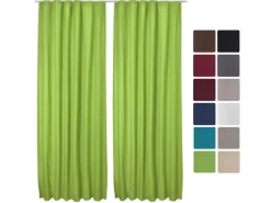 Beautissu Türvorhänge|Vorhänge^Amelie TK Vorhang mit Kräuselband 140x245cm 2tlg