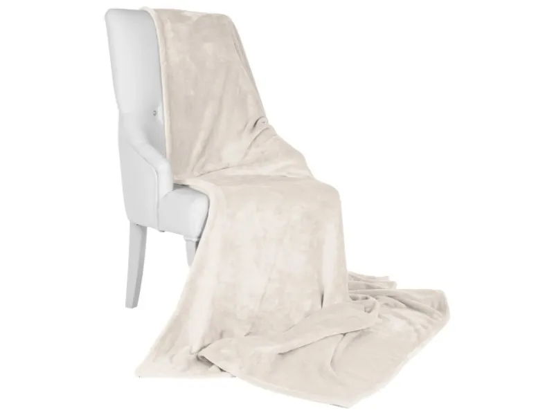 Beautissu Überwürfe|Decken^Aurelia Decke 220x240cm Natur