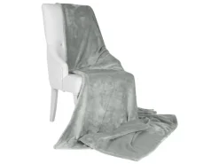 Beautissu Überwürfe^Aurelia Decke 150x200cm Hellgrau