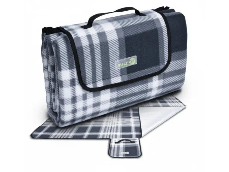 Beautissu Überwürfe^Bella KA Picknickdecke 200x200cm Kariert