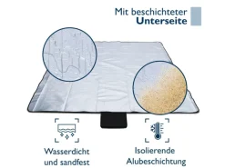 Beautissu Überwürfe^Bella KA Picknickdecke 200x200cm Kariert