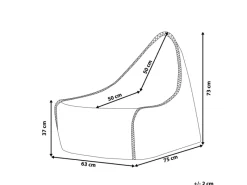 Sitzsäcke^Beliani Sitzsack DROP Gold 75x63x73