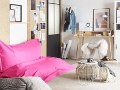 Sitzsäcke^Beliani Sitzsack FUZZY Fuchsia 180x230x20