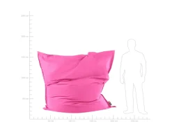 Sitzsäcke^Beliani Sitzsack FUZZY Fuchsia 180x230x20