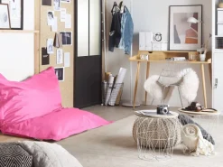 Sitzsäcke^Beliani Sitzsack FUZZY Fuchsia 140x180x20