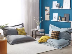 Sitzsäcke^Beliani Sitzsack FUZZY Hell 140x180x20