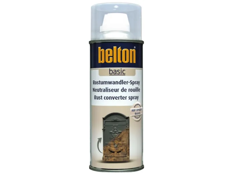 belton Sprühlacke|Grundierung^Basic Rostumwandler Spray transparent matt 400 ml