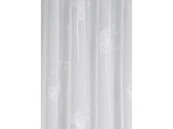 Bennetti Vorhänge|Gardinen^Schlaufenschal Voile-Flock Weiß 140 x 245 cm