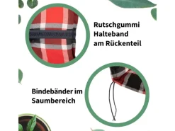 Beo Hochlehner-Saumkissen Brovine Barcelona 120 cm x 50 cm x 6 cm