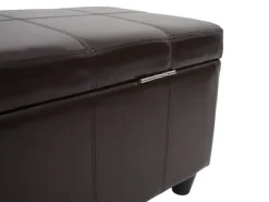 BERLINLODGE Aufbewahrung^Aufbewahrungs-Truhe Lars 45x114x45cm Kunstleder