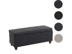 BERLINLODGE Aufbewahrung^Aufbewahrungs-Truhe Lars 45x114x45cm Kunstleder