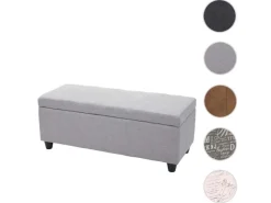 BERLINLODGE Aufbewahrungs-Truhe Lars 45x114x45cm Stoff/Textil