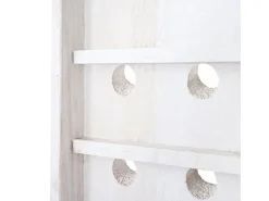 BERLINLODGE Rüttelbrett Weinregal Für 20 Flaschen HxBxT 120x22x5cm Flaschenregal 20 Flaschen Shabby-Look Vintage