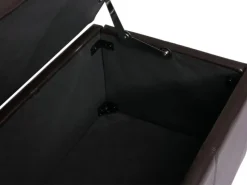 BERLINLODGE Aufbewahrung^Sitzbank Mit Aufbewahrung Lars XXL 45x180x45cm Leder & Kunstleder