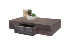 BERLINLODGE Wandregal Ilse HxBxT 8x40x25cm Regal Hängeregal Mit Schublade 40cm Shabby