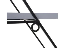 BERLINLODGE Schweberegale^Wandregal Rautenförmig HxBxT 60x55x12cm Industriedesign Echtholz -Blau Hängeregal Regal