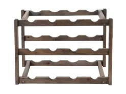 BERLINLODGE Weitere Regale|Flaschenregale^Weinregal Für 12 Flaschen HxBxT 30x42x26cm Tanne 3 Böden 3 Stück Flaschenregal Weinständer Weinhalter