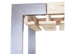 BERLINLODGE Flaschenregale^Weinregal Für 40 Flaschen Zubehör Und Gläser HxBxT 189x114x39cm Massivholz Flaschenregal Flaschenhalter Barschrank Weinständer