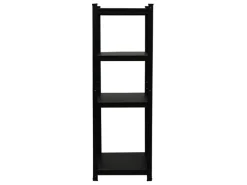 BERLINLODGE Bücherregale^Wohnregal Ragnar HxBxT 150x45x45cm Fachlast 100kg Matt Shwarz Bücherregal Standregal Büroregal für Wohnzimmer Arbeitszimmer