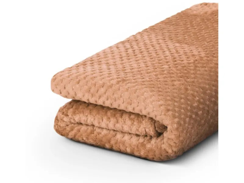 Bestgoodies Überwürfe|Decken^Kuscheldecke 150 x 200 cm Cashmere Soft Touch Popcorn Caramel