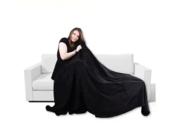 Bestgoodies Mikrofaser Decke Jetblack 210 x 280 cm