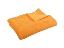 Bestgoodies Überwürfe|Decken^Mikrofaser Decke Orange Apricot 80 x 120 cm