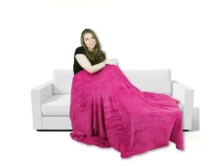 Bestgoodies Überwürfe^Mikrofaser Decke Pink 150 x 200 cm