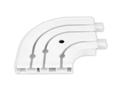 Bestlivings Gardinenschienen^180 cm Innenlaufschiene 3 Läufig & 2er Set Rundbogen / 2 x 90 cm