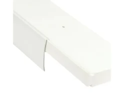 Bestlivings Gardinenschienen^300 cm Vorhangschiene mit Blende 1 Lauf Weiß / 1 x 120 cm & 2 x 90 cm