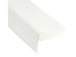 Bestlivings Gardinenschienen^120 cm Vorhangschiene mit Blende 2 Lauf Weiß