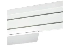 Bestlivings Gardinenschienen^360 cm Vorhangschiene mit Blende 2 Lauf Grau / 3 x 120 cm