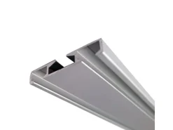 Bestlivings Gardinenschienen^Aluminium Vorhangschiene Silber 1 bis 2 Lauf / 120cm