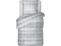 Bestlivings Bettwäsche Renforce 80 x 80 cm & 135 x 200 cm ZickZack Grau