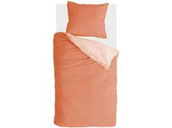 Bestlivings Bettwäsche-Set 135 x 200 cm Side Way Terracotta&White