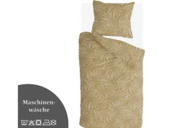 Bestlivings Bettwäsche^Bettwäsche-Set 135 x 200 cm Sunny Palms Yellow