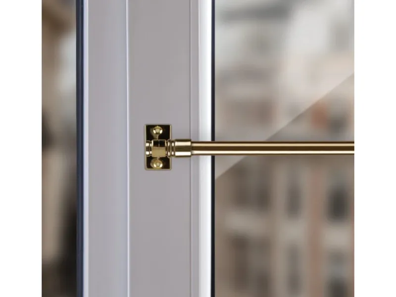 Bestlivings Türvorhänge|Seilspanngarnituren^Cafehausstangen Messing Gold 50 bis 75 cm