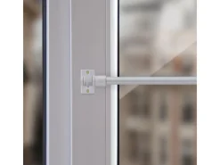 Bestlivings Vorhänge|Seilspanngarnituren^Cafehausstangen Weiß 75 bis 125 cm