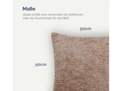 Bestlivings Kissenbezüge^Dekokissen Chenille 50 x 50 cm