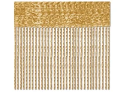 Bestlivings 2er Pack Fadenvorhang Fadengardine Gardine Vorhang 140 cm x 240 cm Gold