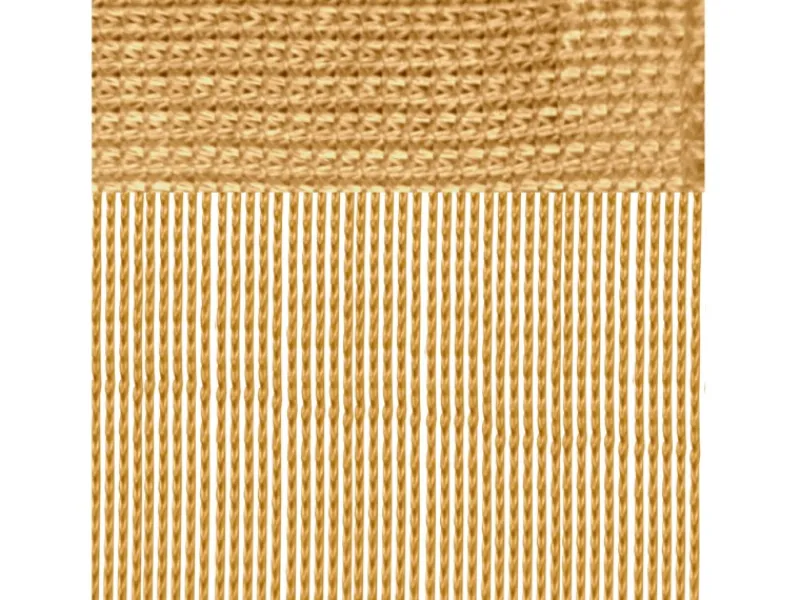 Bestlivings Fadengardine Vorhang für Wohnwagen in Gold 56 cm x 185 cm