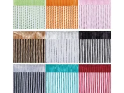 Bestlivings Fadenvorhand Fadengardine Vorhang Gardine 90 cm x 200 cm