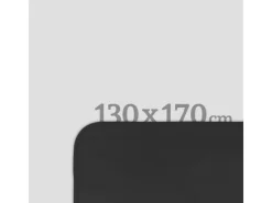 Bestlivings Überwürfe^Fleecedecke Mit Kedernaht 130 x 170 cm Schwarz