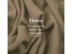 Bestlivings Fleecedecke Mit Kedernaht 130 x 170 cm Taupe