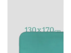 Bestlivings Decken^Fleecedecke Mit Kedernaht 130 x 170 cm Türkis