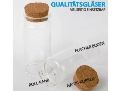 Bestlivings Ostern^Fläschchen Glas mit Korken 30ml 12er Pack