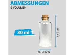 Bestlivings Ostern^Fläschchen Glas mit Korken 30ml 12er Pack