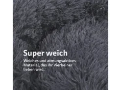 Bestlivings Haustierbett Fluffy Ø70cm Hundekissen Öko-Tex Hundebett Katzenbett