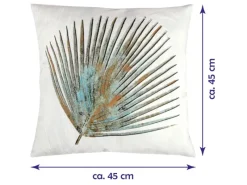 Bestlivings Kissenhülle 45 x 45 cm Palmen Print Petrol