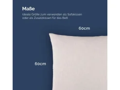 Bestlivings Sessel|Hocker^Kissenhülle Joy 60 x 60 cm