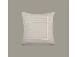 Bestlivings Kissenbezüge^Kissenhülle Kordoptik 50 x 50 cm Creme